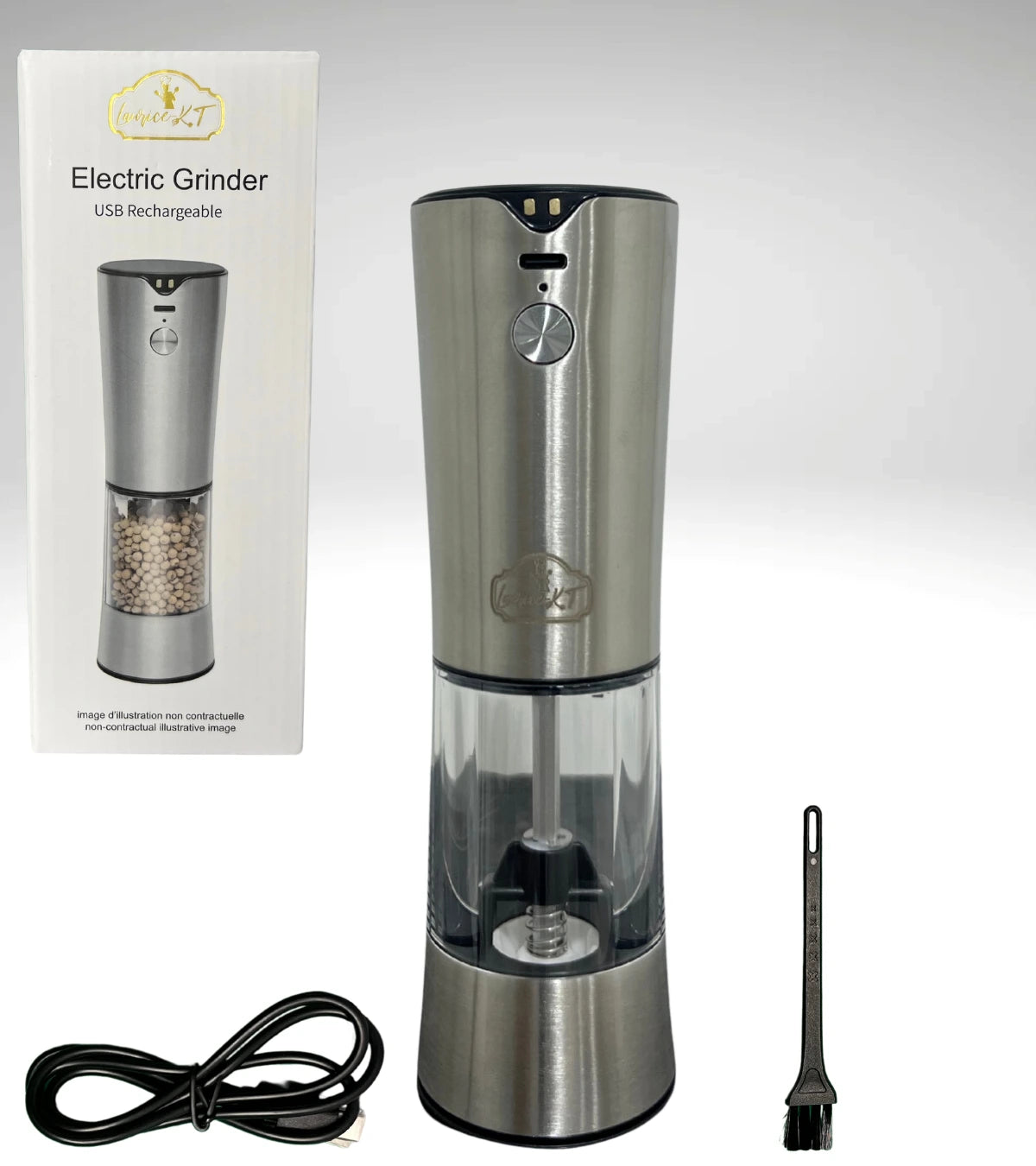 Coffret Moulin Électrique + Recharge USB – Élégance et praticité en cuisine