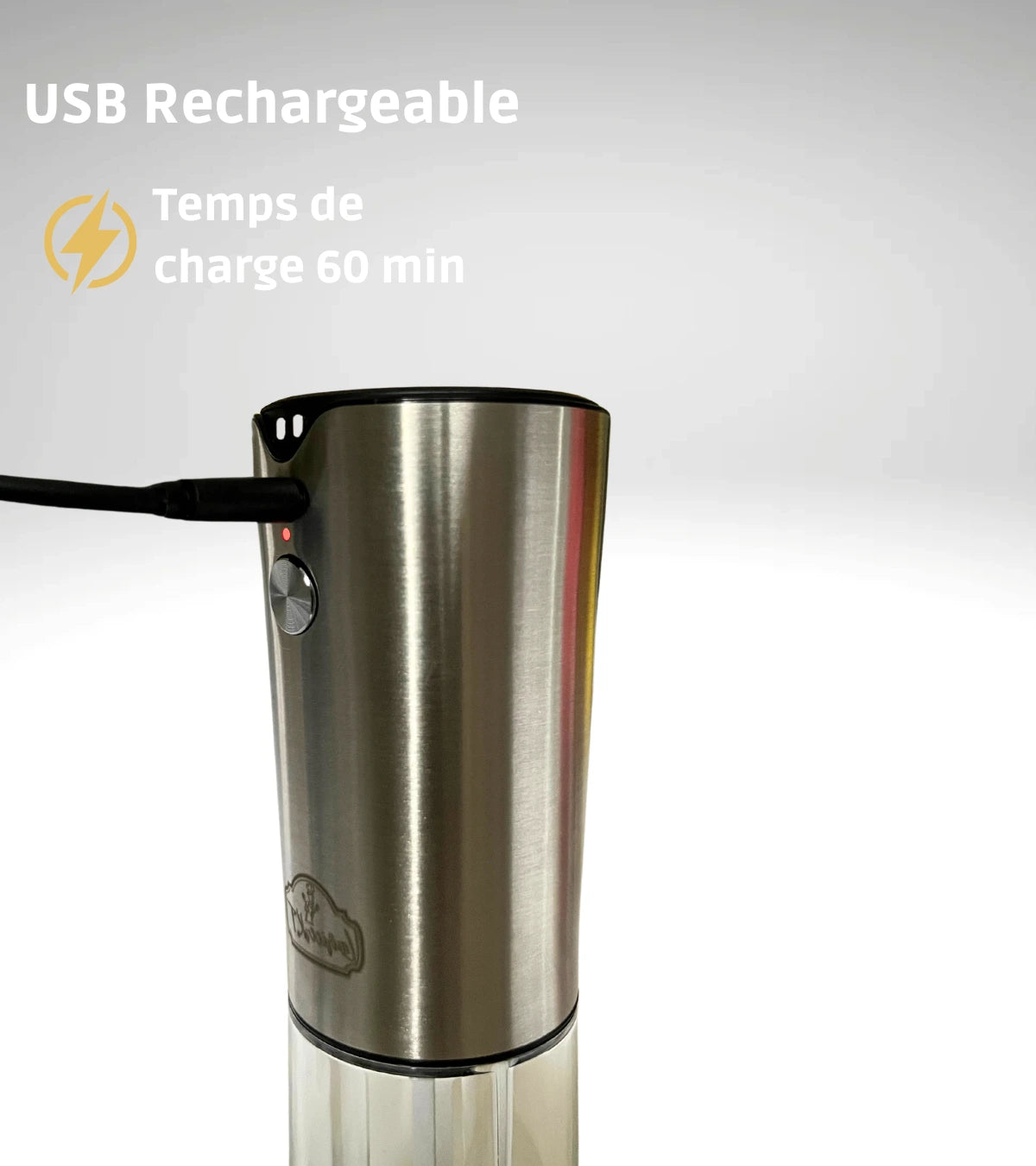 Moulin électrique rechargeable - Assaisonnement précis pour viandes et plats gourmands